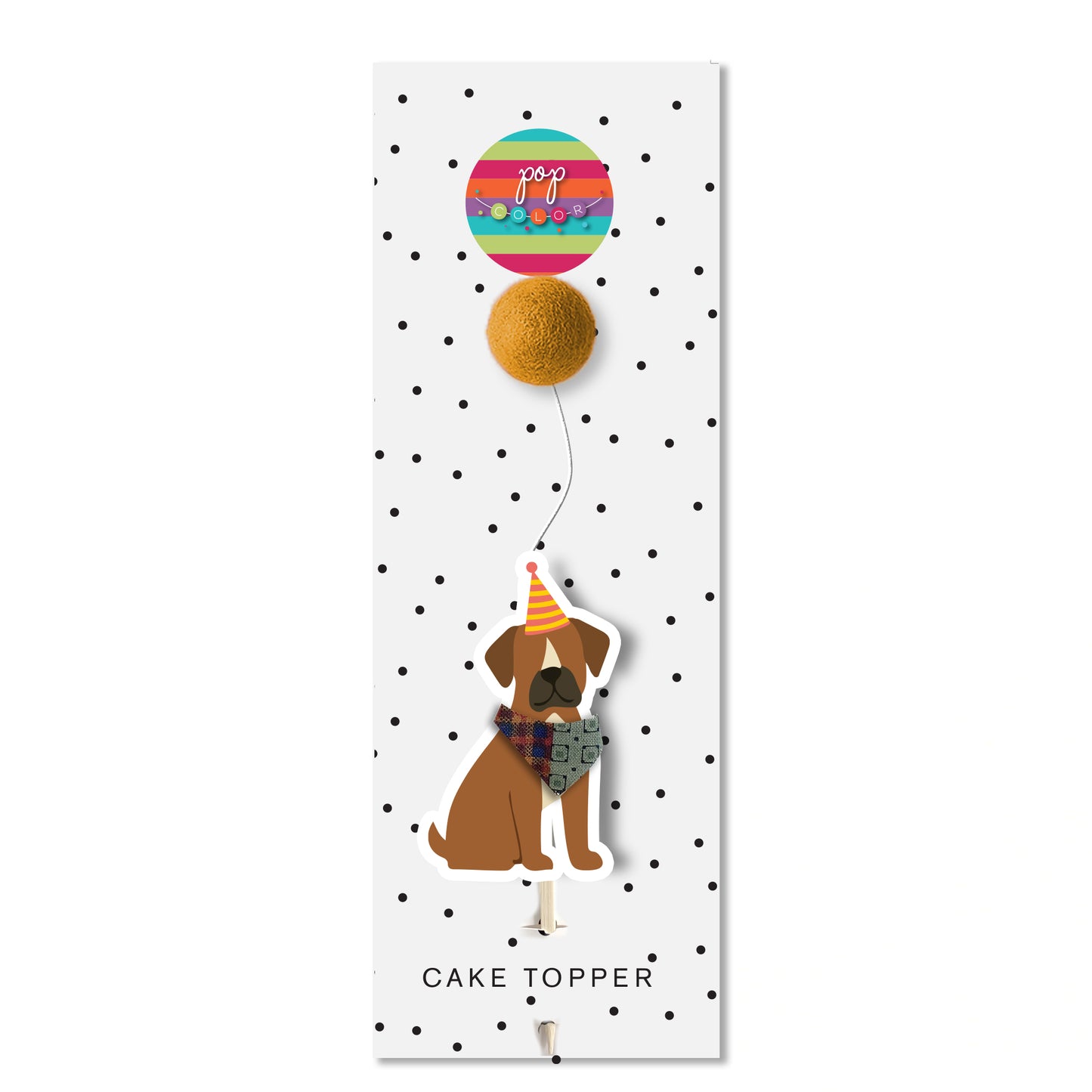 Perrito con globo