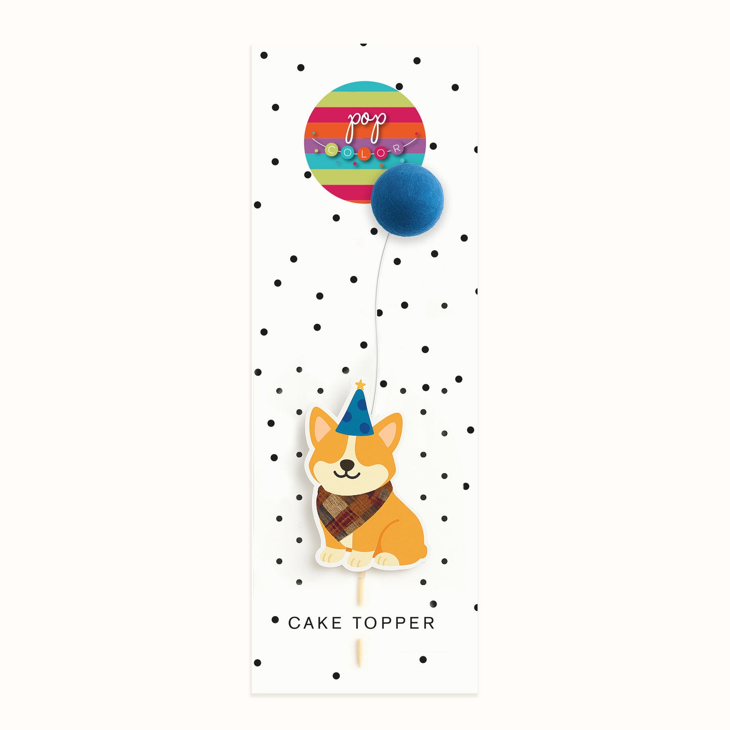 Perrito con globo
