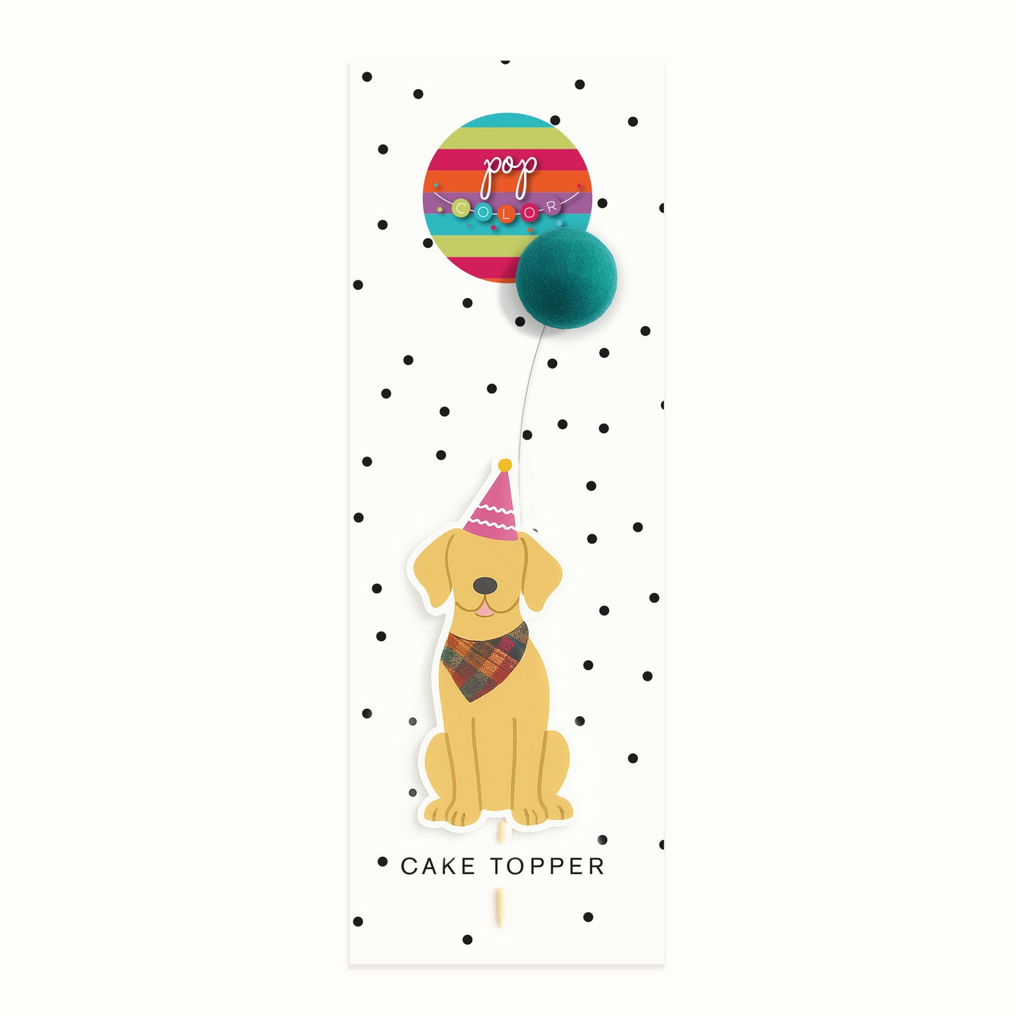 Perrito con globo