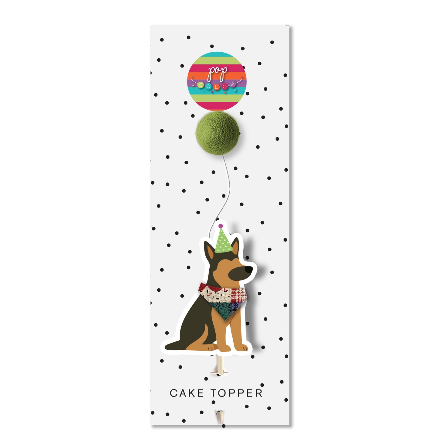 Perrito con globo