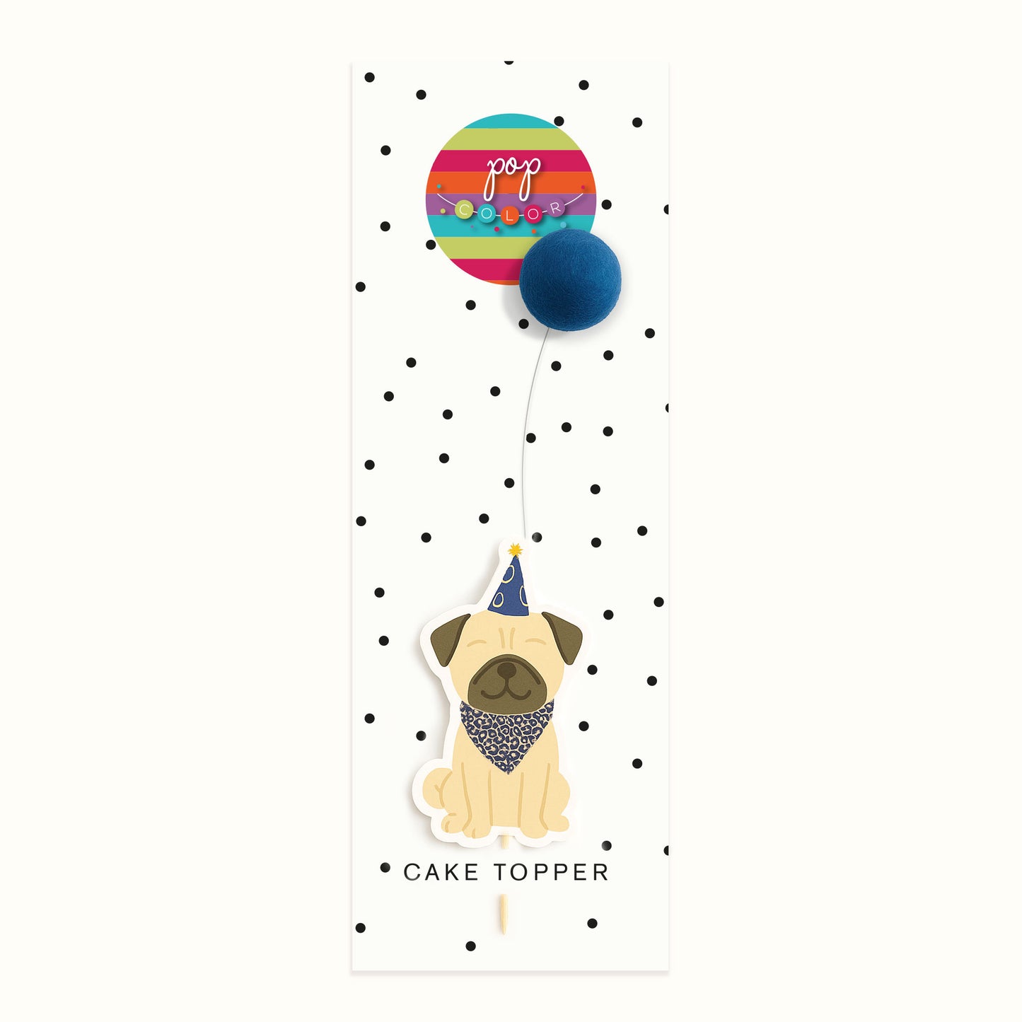 Perrito con globo