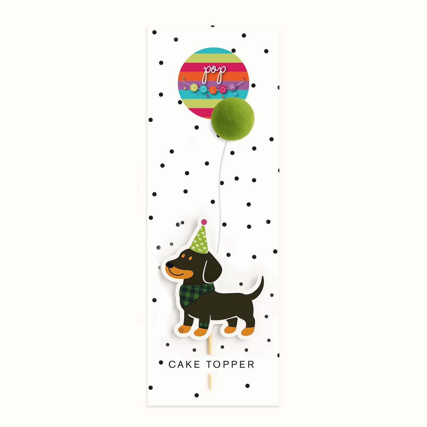 Perrito con globo