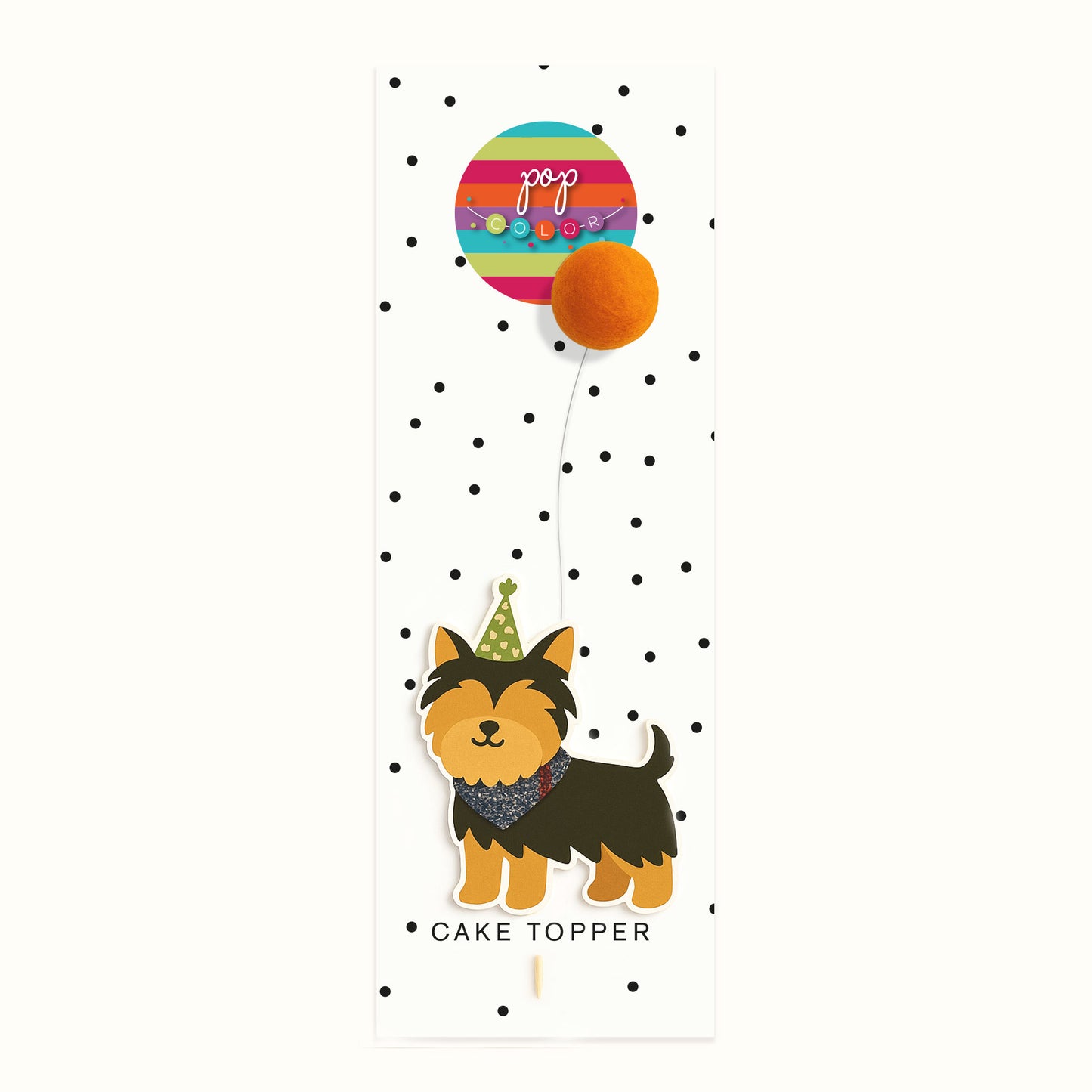 Perrito con globo