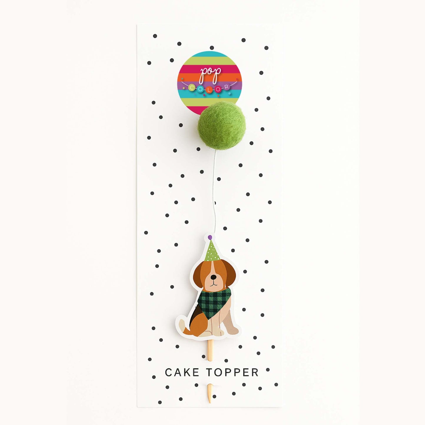 Perrito con globo