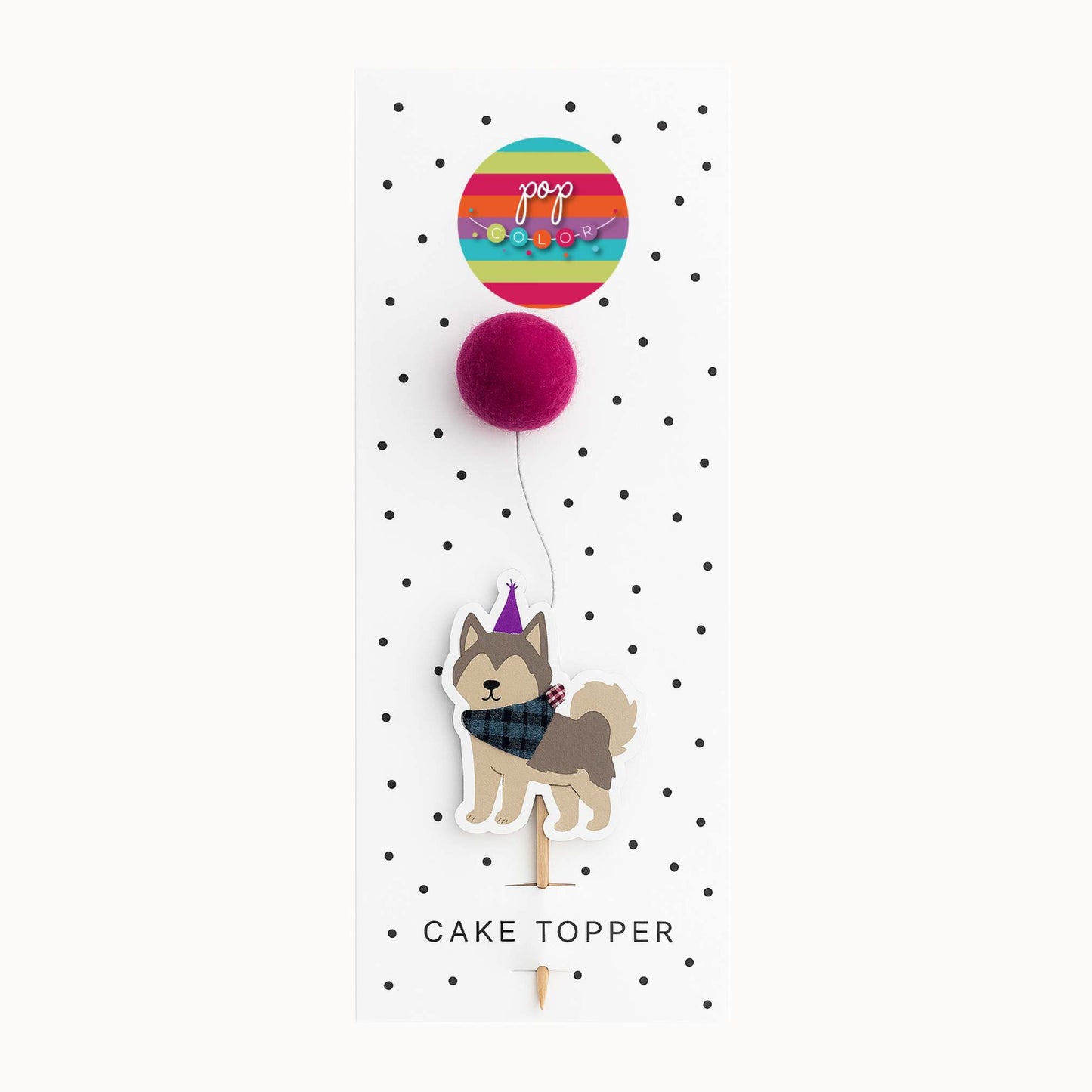 Perrito con globo