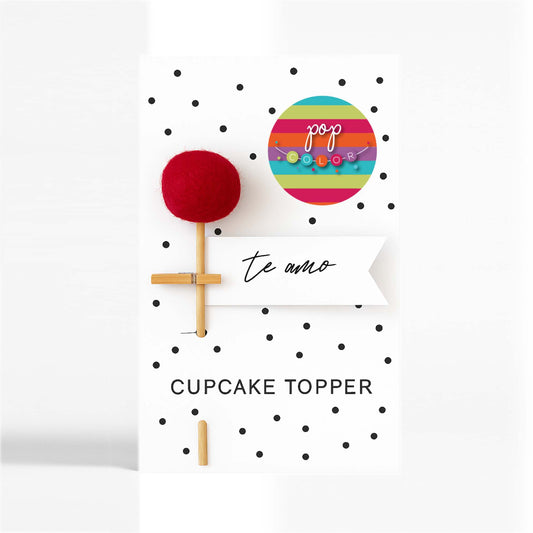 Mini Pom-pom cupcake
