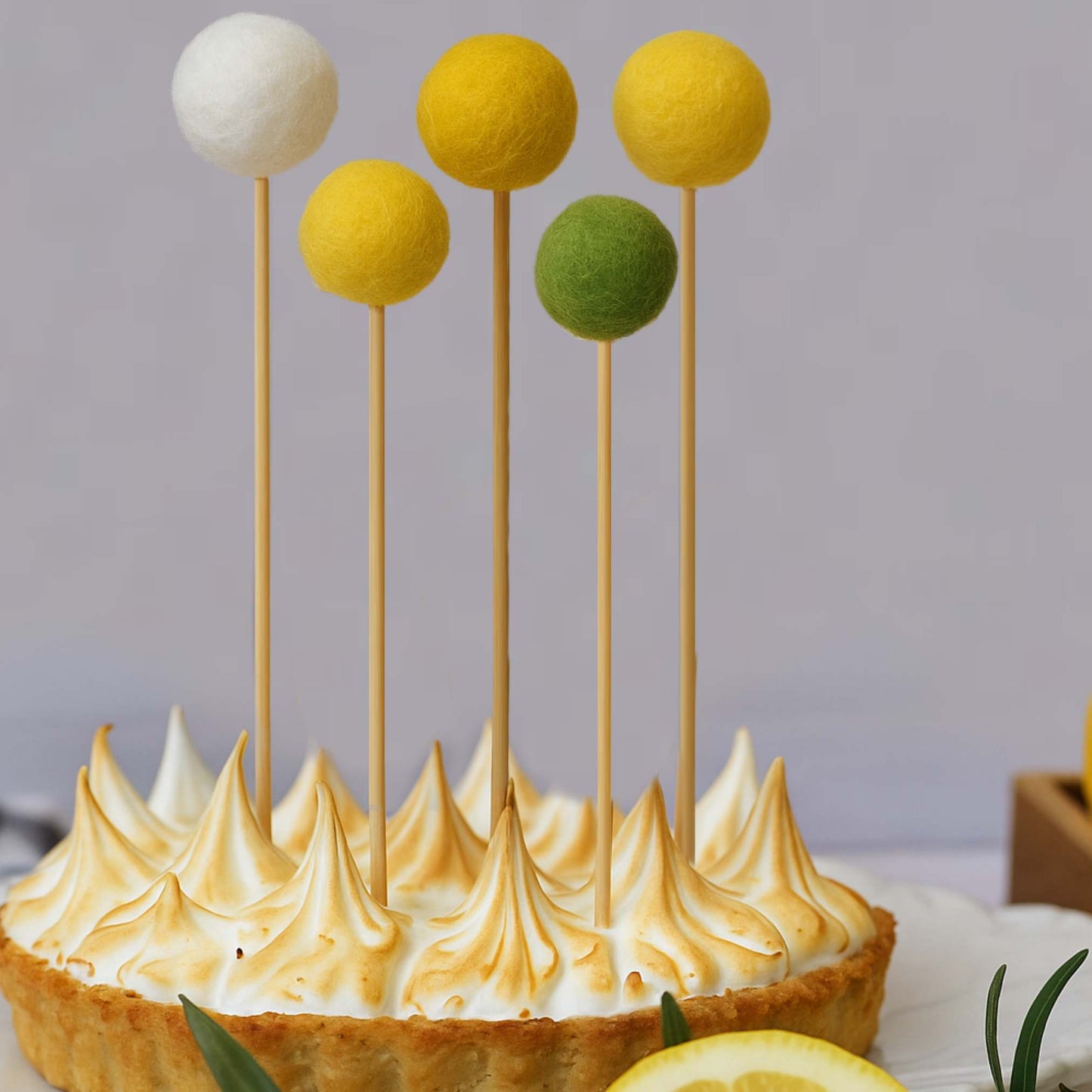 Quinteto Pom-poms para pastel